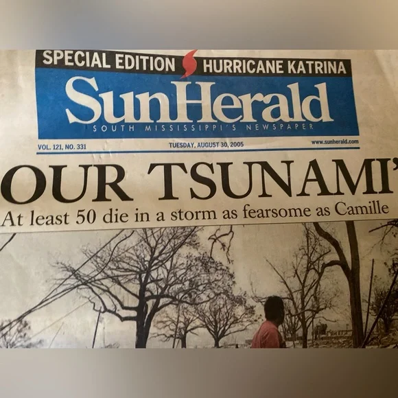 SET OF 7 SUN HERALD HURRICANE KATRINA NEWSPAPERS AUG 30, 2005 - SEPT 5, 2005 - Picture 3 of 9
